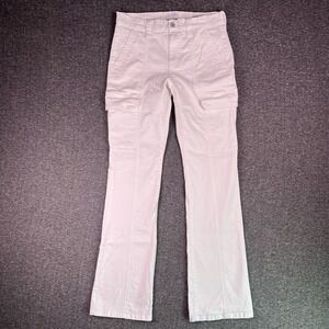 Sofia Vergara Jeans Womens 6 White Marisol Bootcut Utility Boho Stretch 30x31.5